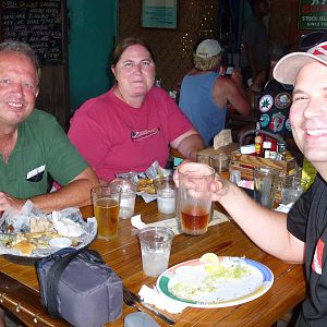The K-Jenns and Sushi Boy at Hogfish Grille