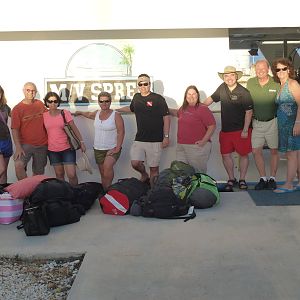 The Motley Crew at boarding