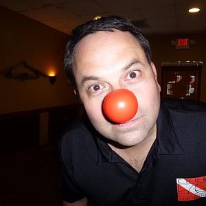 May 2015 - Who is that red nosed man?