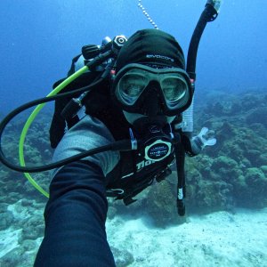 AdamBOM enjoying the coral