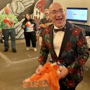 Adam’s like a kid at Christmas