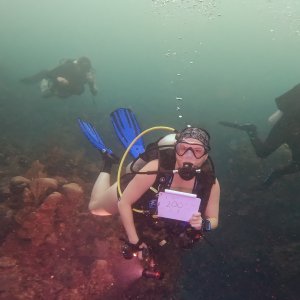 LakeDiver on her 200th Dive