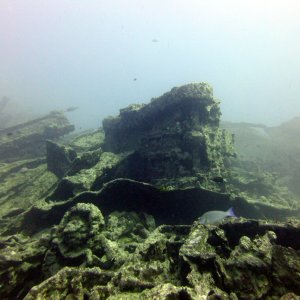 Overturned tank on the Thistlegorm