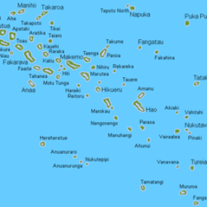 French Polynesia - Tuamotus Map