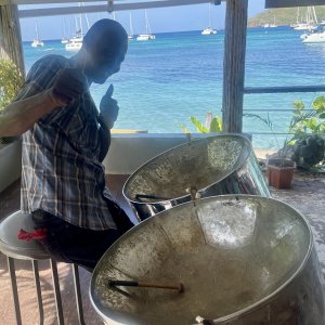 Errol played some mean steel drums