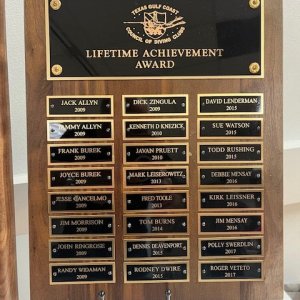 TGCC Lifetime Achievement Plaque 1