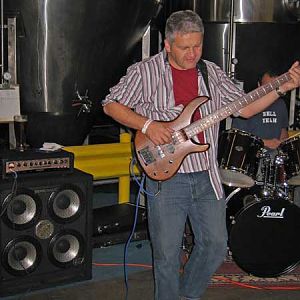 Neil bustin' out some bass