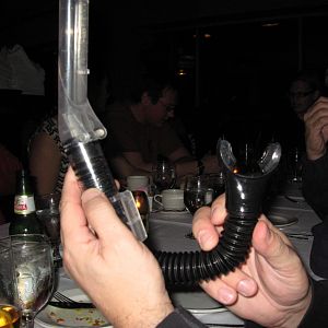 non-essential dive gear becomes essential drinking apparatus