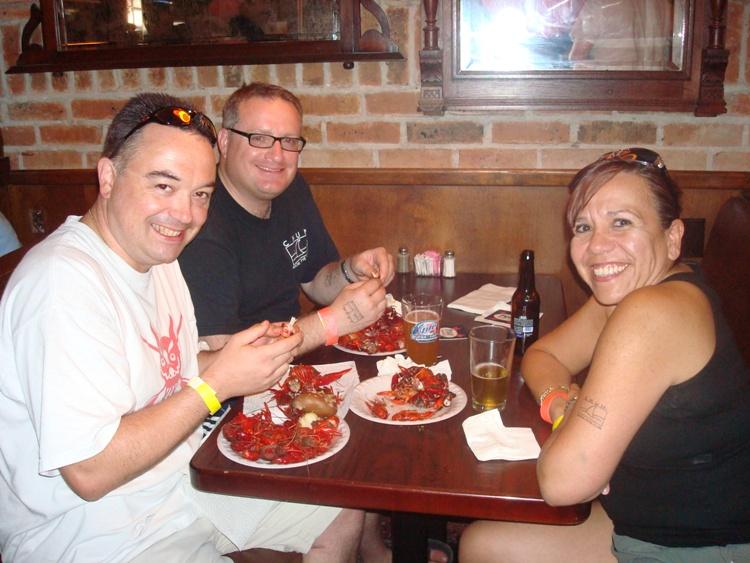 All you can eat crawfish. Mmmmm....