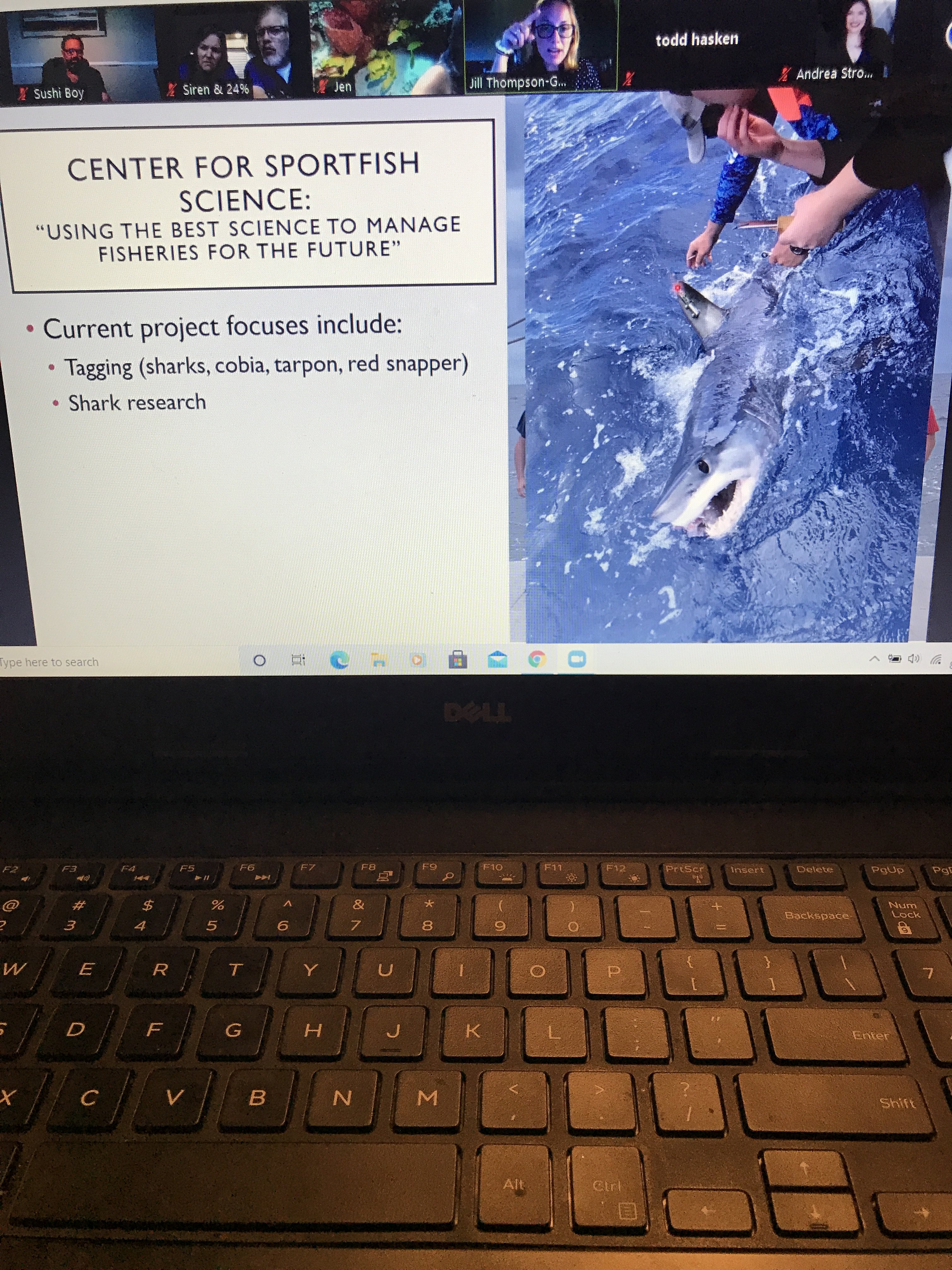 Aug '20 meeting - Center for Sportfish Science