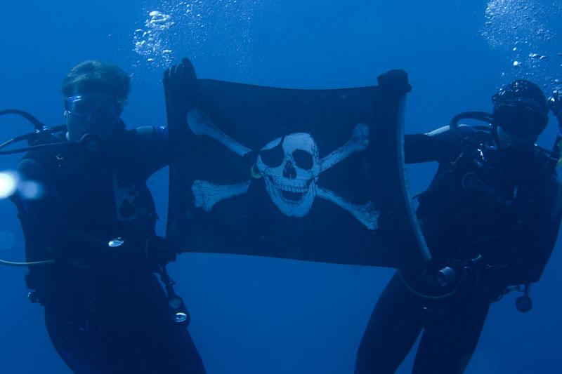 Big Dave and DrCheap with the CHUM flag