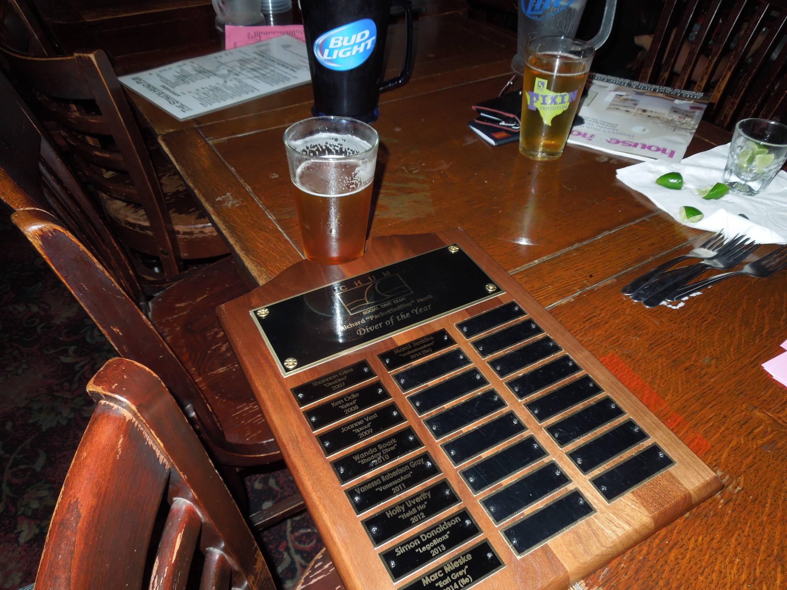DotY plaque or beer holder?