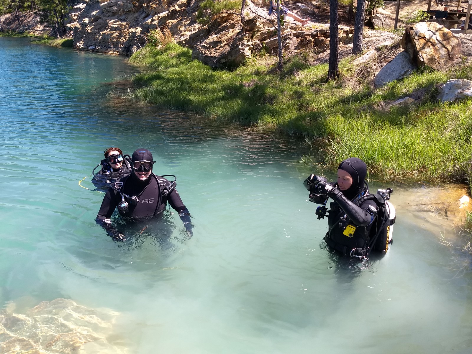 Entering The Water - May Blue Lagoon