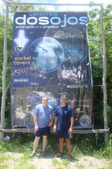 Giles and Diver Dan at Dos Ojos