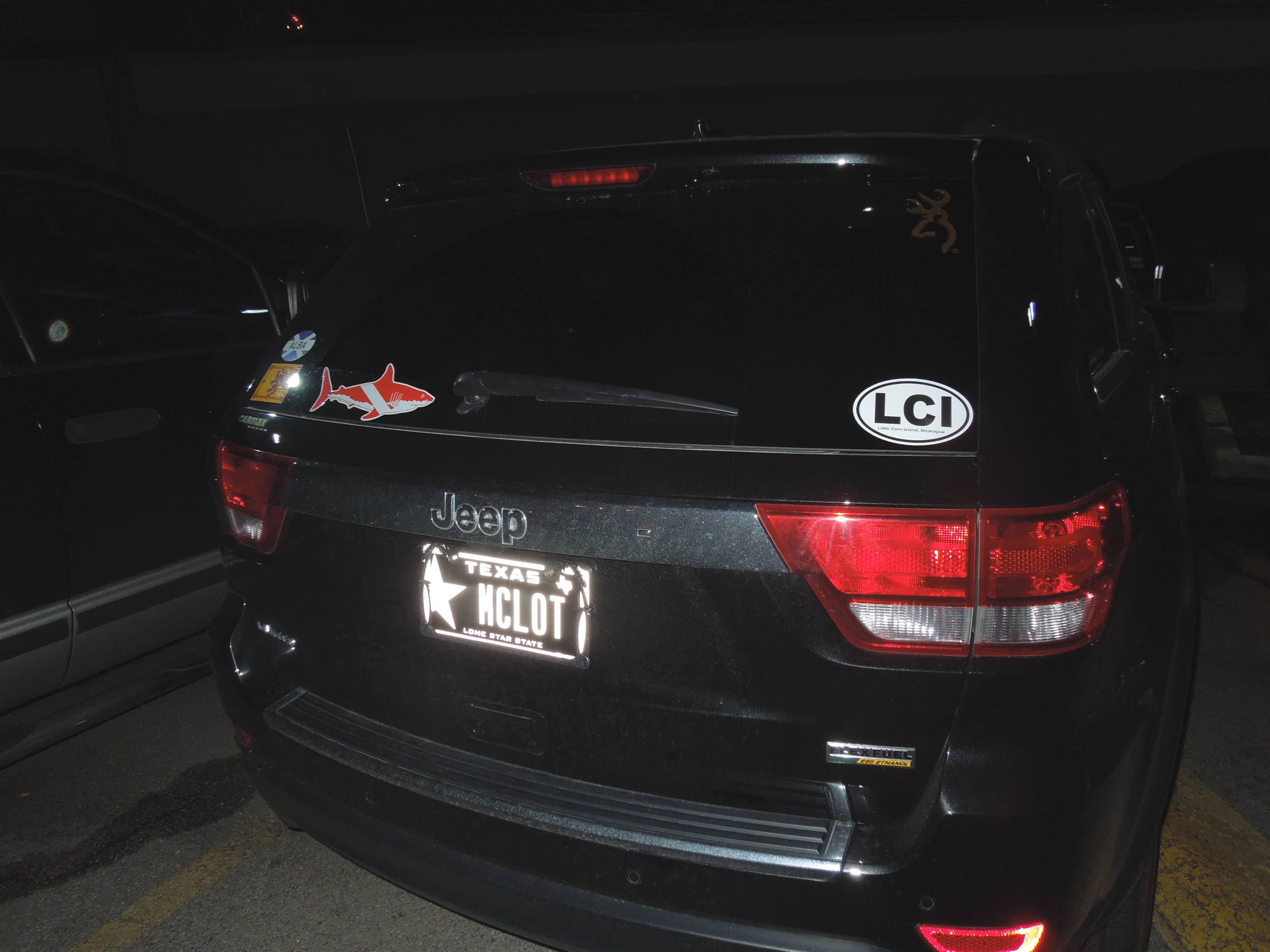 Guess who this car belongs to...