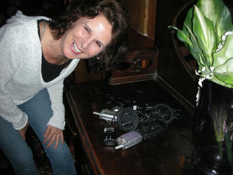 Heidi Ho & her cache of cell phones