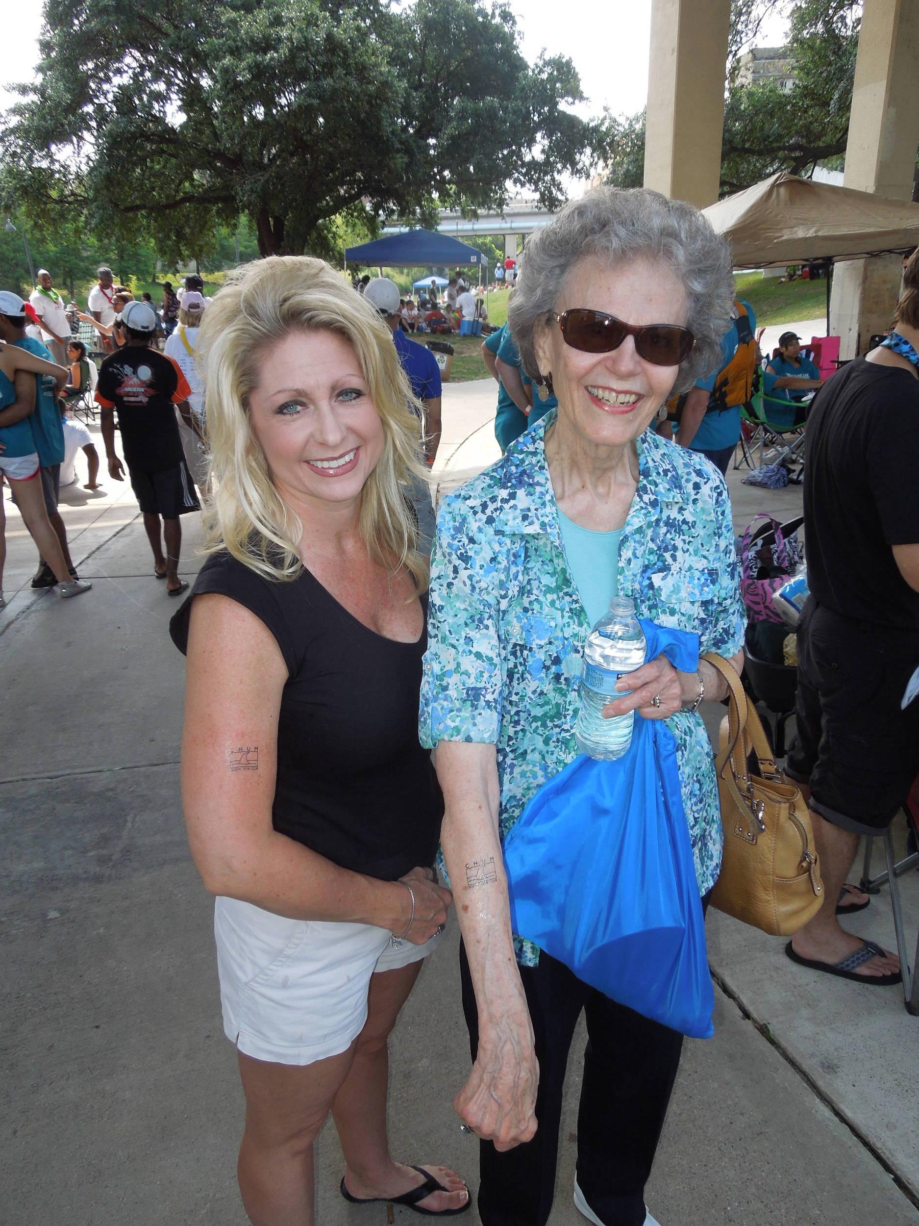 Kendra & Mom sporting their CHUM tattoos