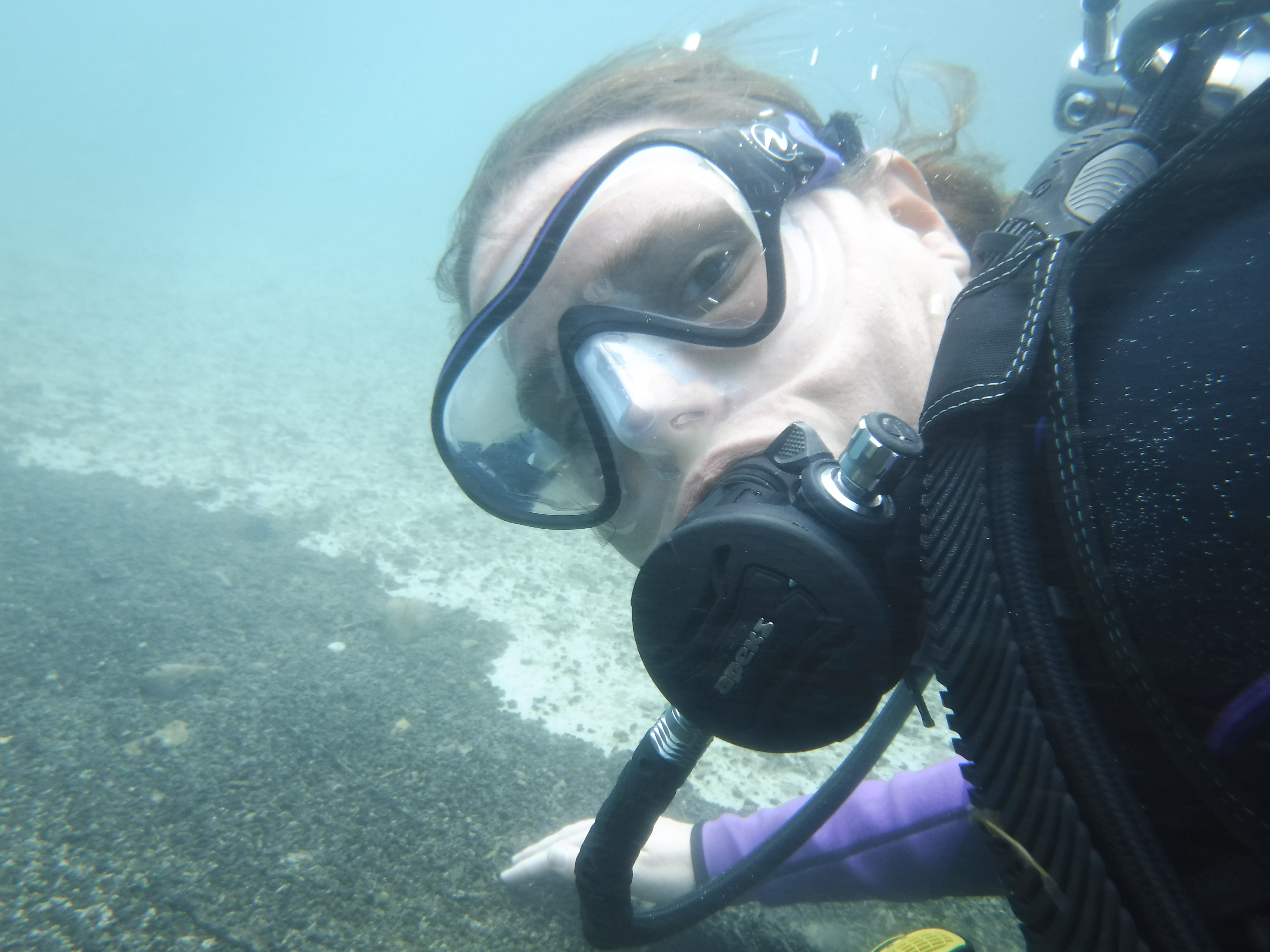 Lakediver Heads Upstream - MAR Comal