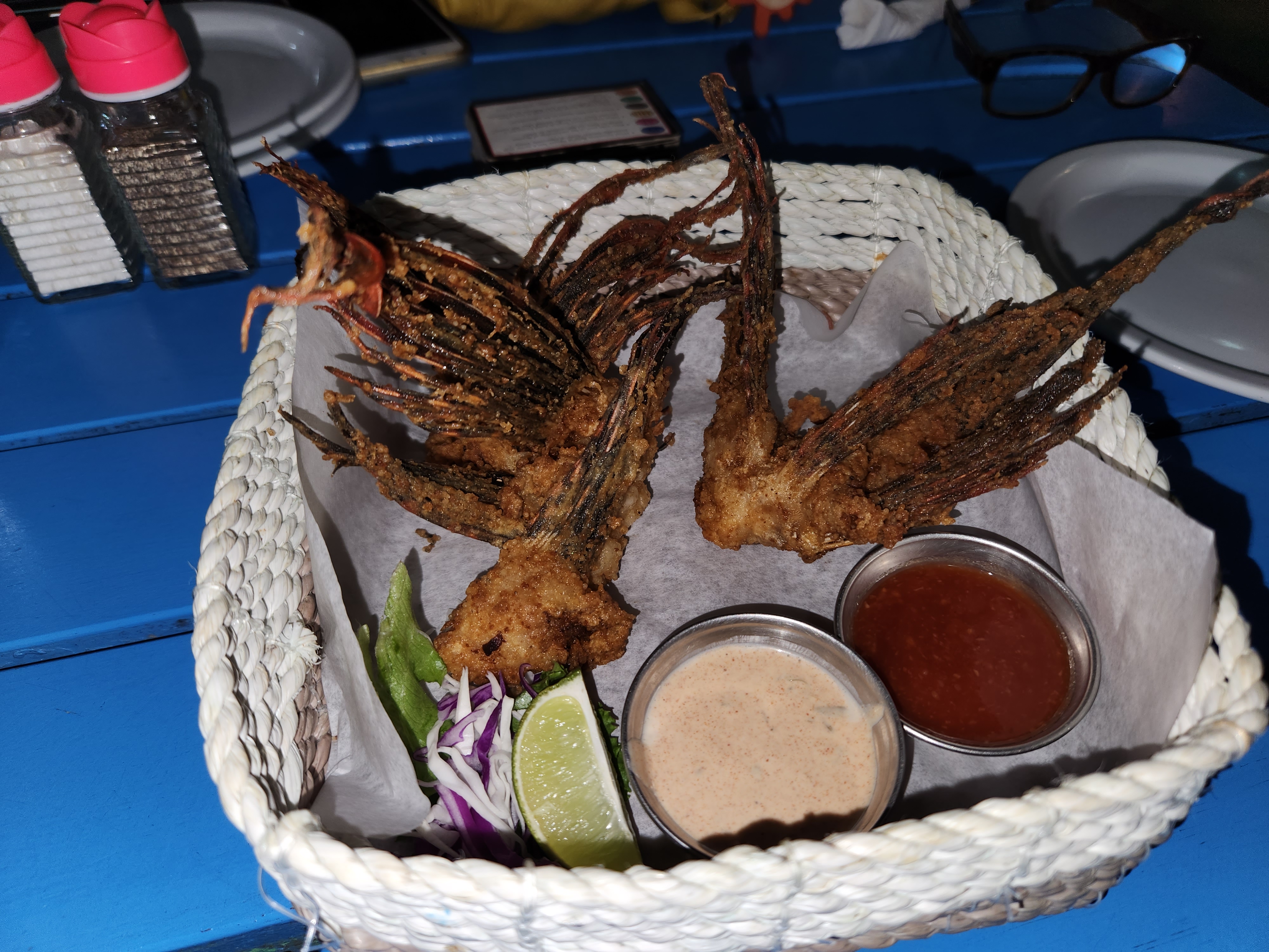 Lionfish wings at Gingers Caribbean