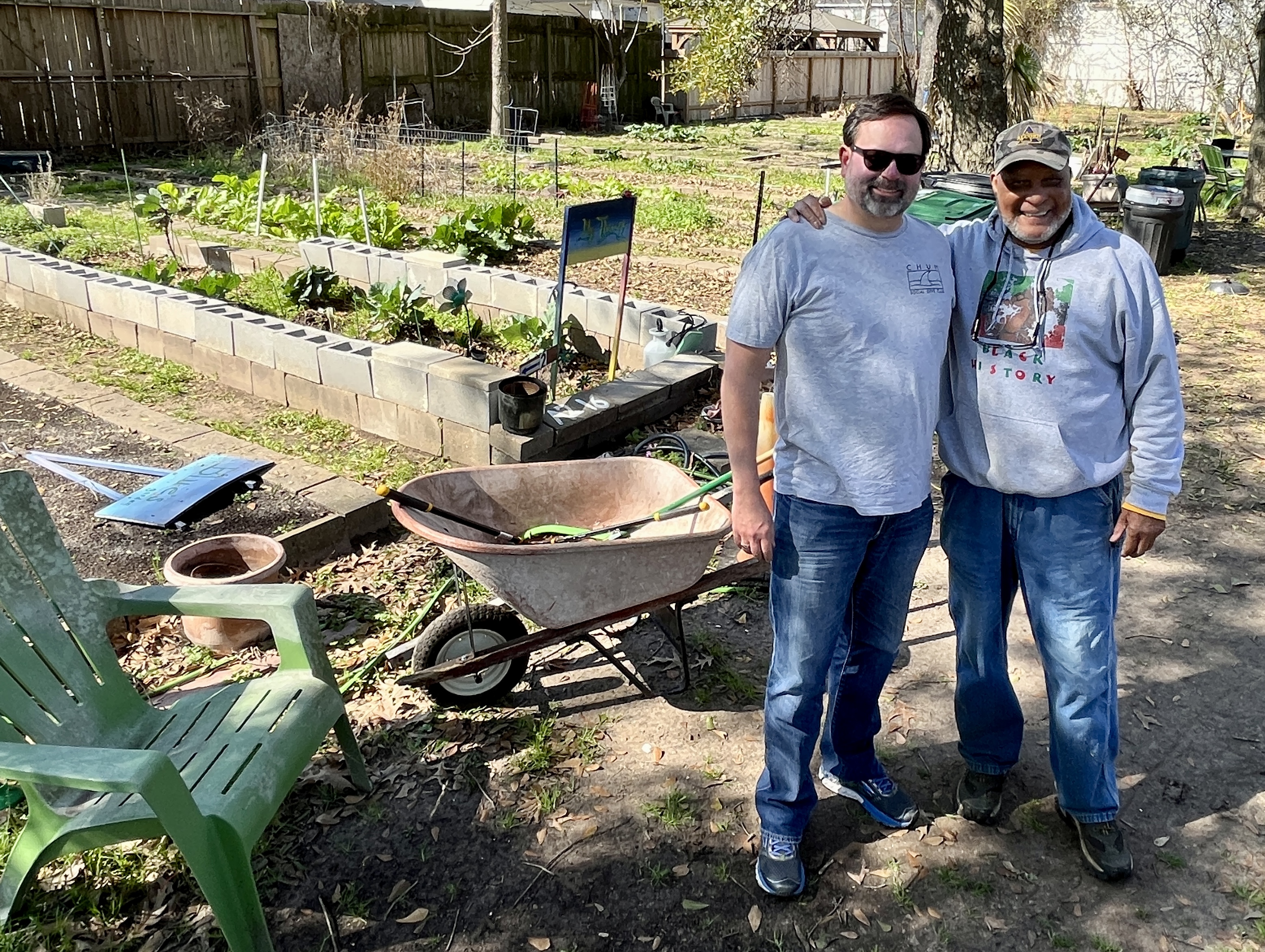 Me with Mr Terry Garner, head of Alabama Gardens & Master Gardener