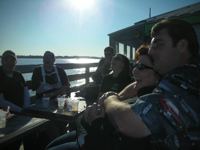 on the deck