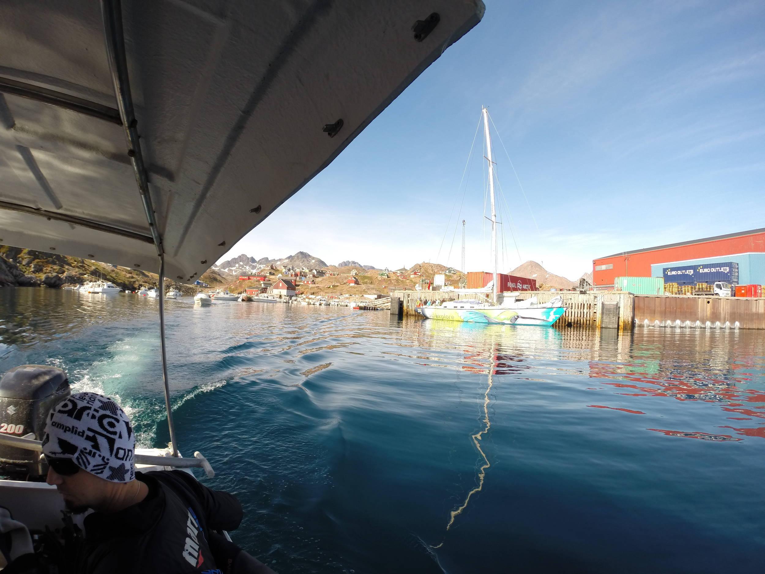 Setting off for first dives