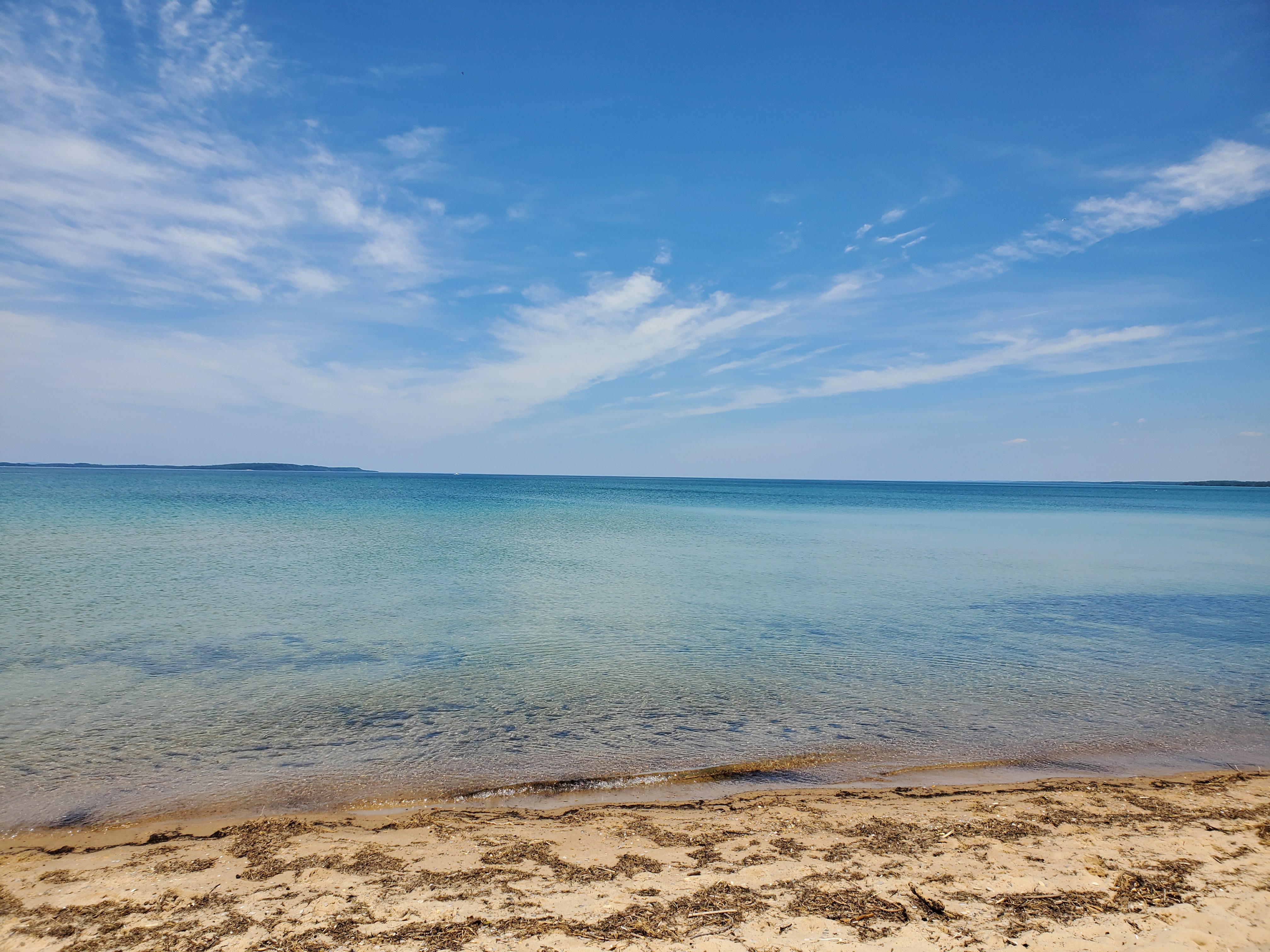 Site Of The Old Pier Dive, Grand Traverse Bay In Lake Michigan - June Elk Rapids, MI