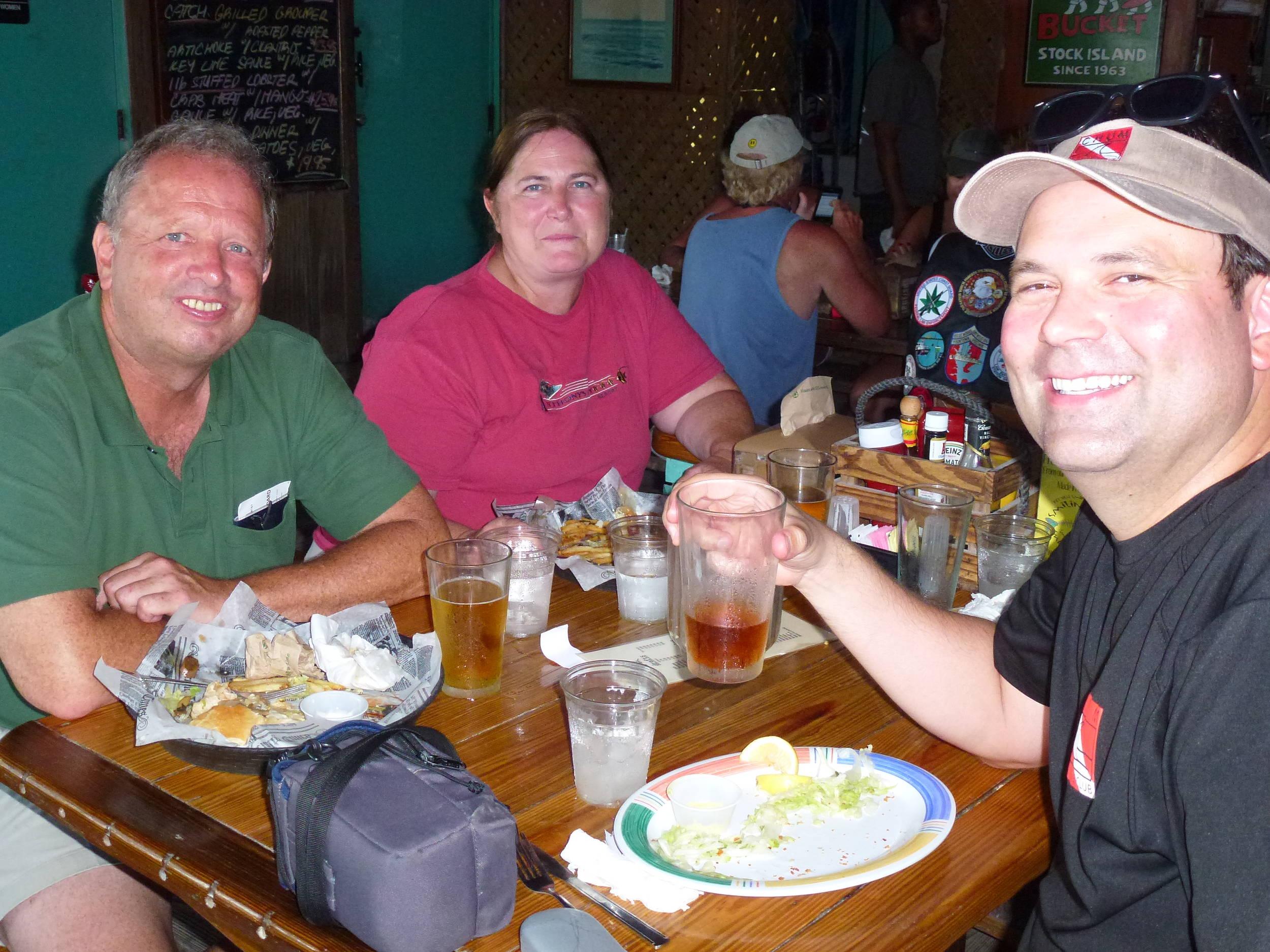 The K-Jenns and Sushi Boy at Hogfish Grille